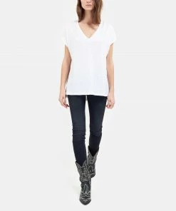 MAJESTIC FILATURES Tee-shirt Col V Lin Blanc 13 MAJESTIC FILATURES Tee-shirt Col V Lin Blanc -Boutique MAJESTIC FILATURES unnamed file 4201