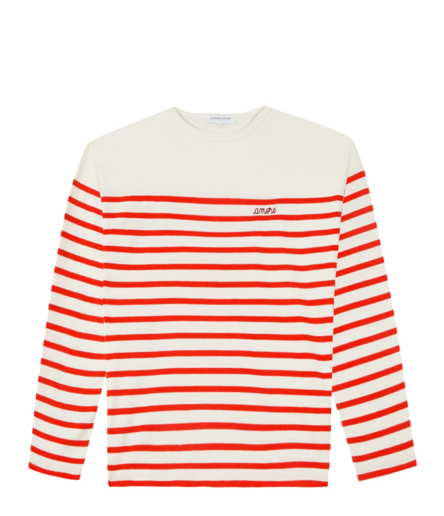 MAISON LABICHE Tee-shirt Cool Sailor Amore Coton Biologique Rouge Ivoire 3 MAISON LABICHE Tee-shirt Cool Sailor Amore Coton Biologique Rouge Ivoire