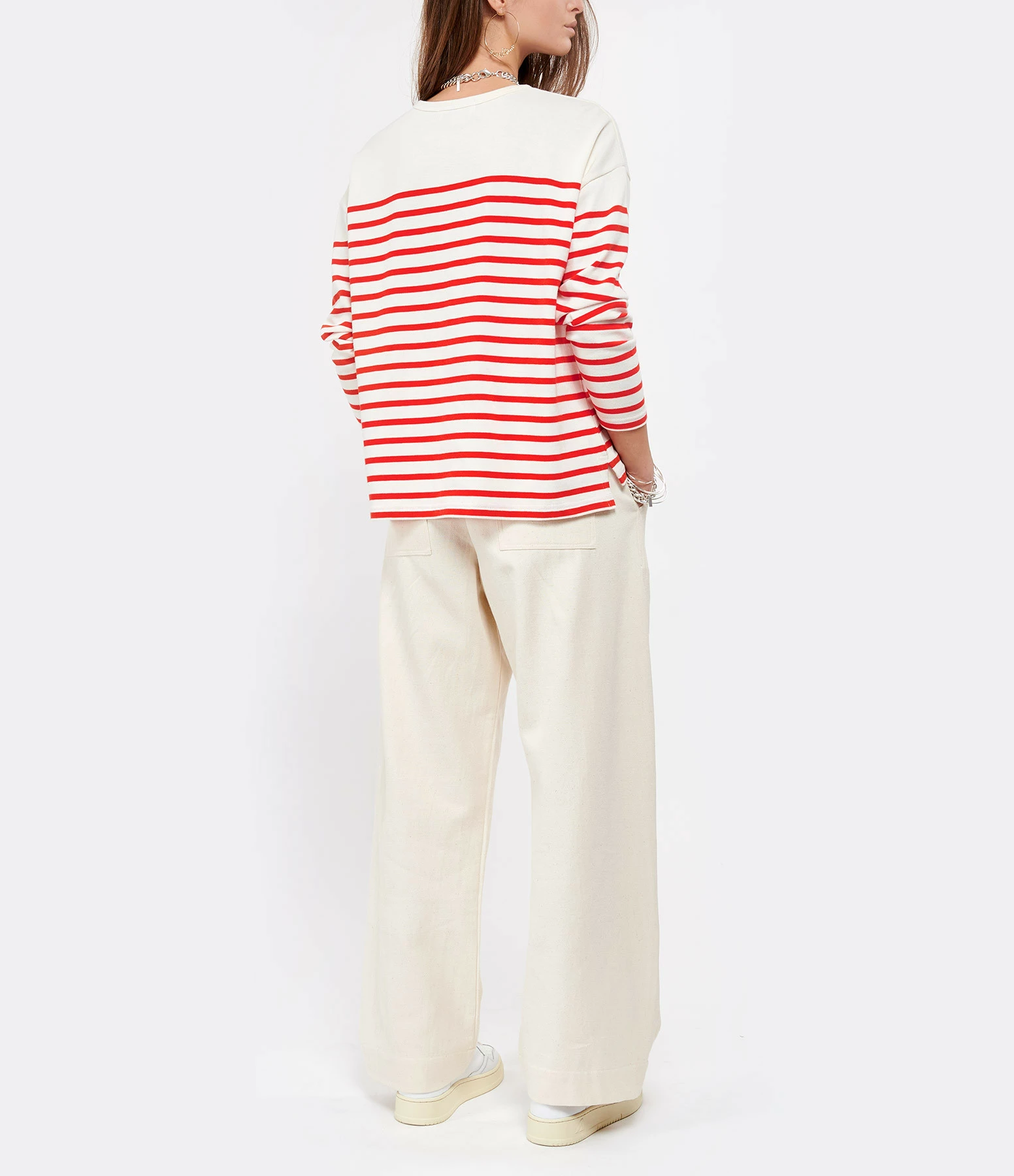 MAISON LABICHE Tee-shirt Cool Sailor Amore Coton Biologique Rouge Ivoire 7 MAISON LABICHE Tee-shirt Cool Sailor Amore Coton Biologique Rouge Ivoire – Image 5