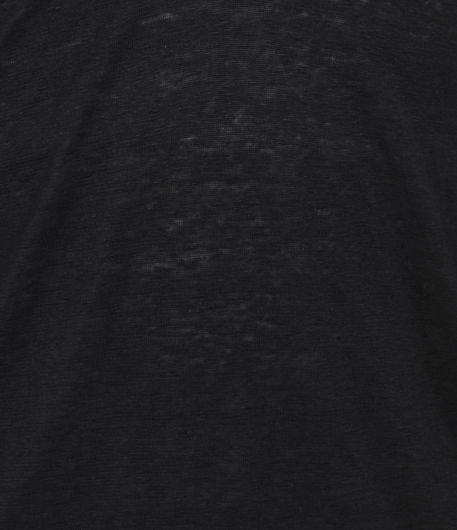 MAJESTIC FILATURES Tee-shirt Manches 3/4 Col V Lin Noir 4 MAJESTIC FILATURES Tee-shirt Manches 3/4 Col V Lin Noir – Image 2