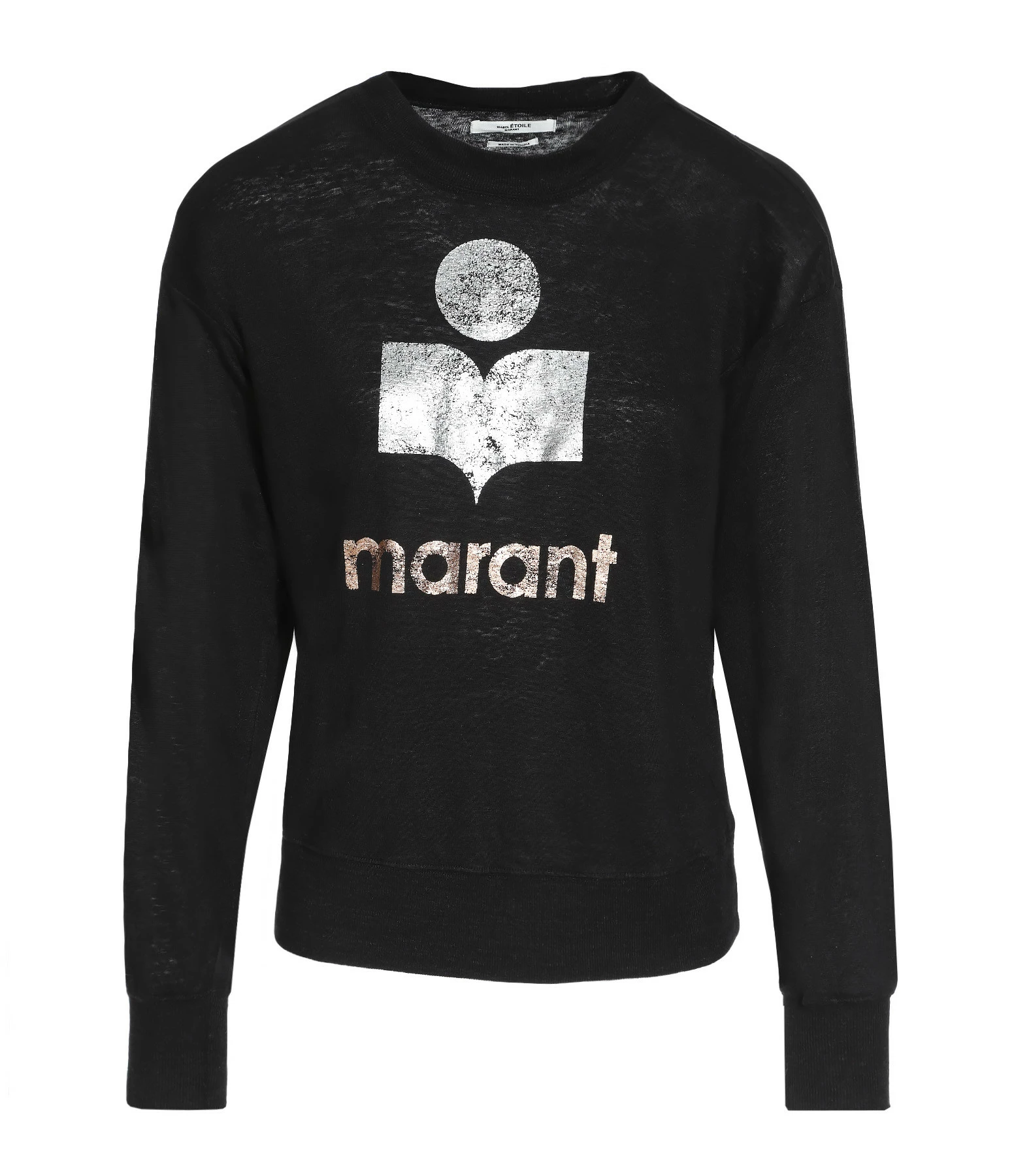 ISABEL MARANT ÉTOILE Tee-shirt Klowia Lin Noir Argenté Rose 3 ISABEL MARANT ÉTOILE Tee-shirt Klowia Lin Noir Argenté Rose