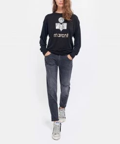 ISABEL MARANT ÉTOILE Tee-shirt Klowia Lin Noir Argenté Rose 8 ISABEL MARANT ÉTOILE Tee-shirt Klowia Lin Noir Argenté Rose -Boutique MAJESTIC FILATURES unnamed file 4231