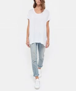 MARGAUX LONNBERG Tee-shirt Marlow Blanc -Boutique MAJESTIC FILATURES unnamed file 4269