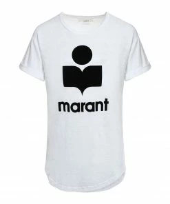 Boutique MAJESTIC FILATURES 38 ISABEL MARANT ÉTOILE Tee-shirt Koldi Lin Blanc Noir