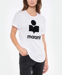 ISABEL MARANT ÉTOILE Tee-shirt Koldi Lin Blanc Noir 10 ISABEL MARANT ÉTOILE Tee-shirt Koldi Lin Blanc Noir -Boutique MAJESTIC FILATURES unnamed file 4290