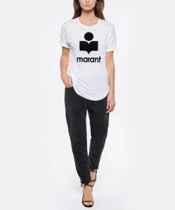 ISABEL MARANT ÉTOILE Tee-shirt Koldi Lin Blanc Noir 11 ISABEL MARANT ÉTOILE Tee-shirt Koldi Lin Blanc Noir -Boutique MAJESTIC FILATURES unnamed file 4291