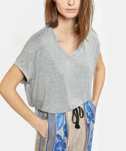 MARGAUX LONNBERG Tee-shirt Marlow Gris 10 MARGAUX LONNBERG Tee-shirt Marlow Gris -Boutique MAJESTIC FILATURES unnamed file 4296