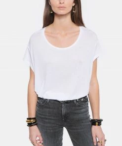 JEANNE VOULAND Tee-shirt Bach Col Rond Lyocell Blanc 14 JEANNE VOULAND Tee-shirt Bach Col Rond Lyocell Blanc -Boutique MAJESTIC FILATURES unnamed file 4314