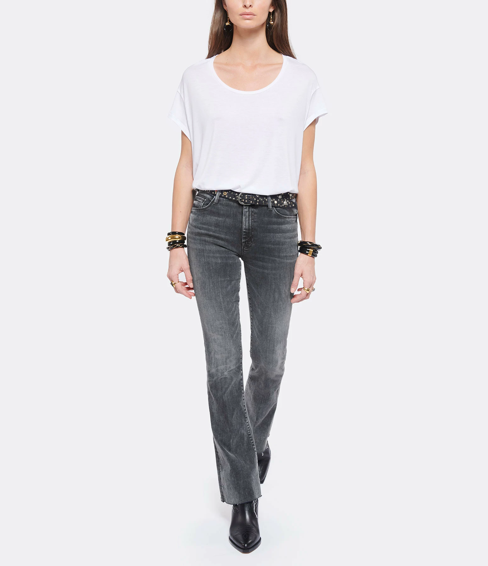 JEANNE VOULAND Tee-shirt Bach Col Rond Lyocell Blanc 6 JEANNE VOULAND Tee-shirt Bach Col Rond Lyocell Blanc – Image 4