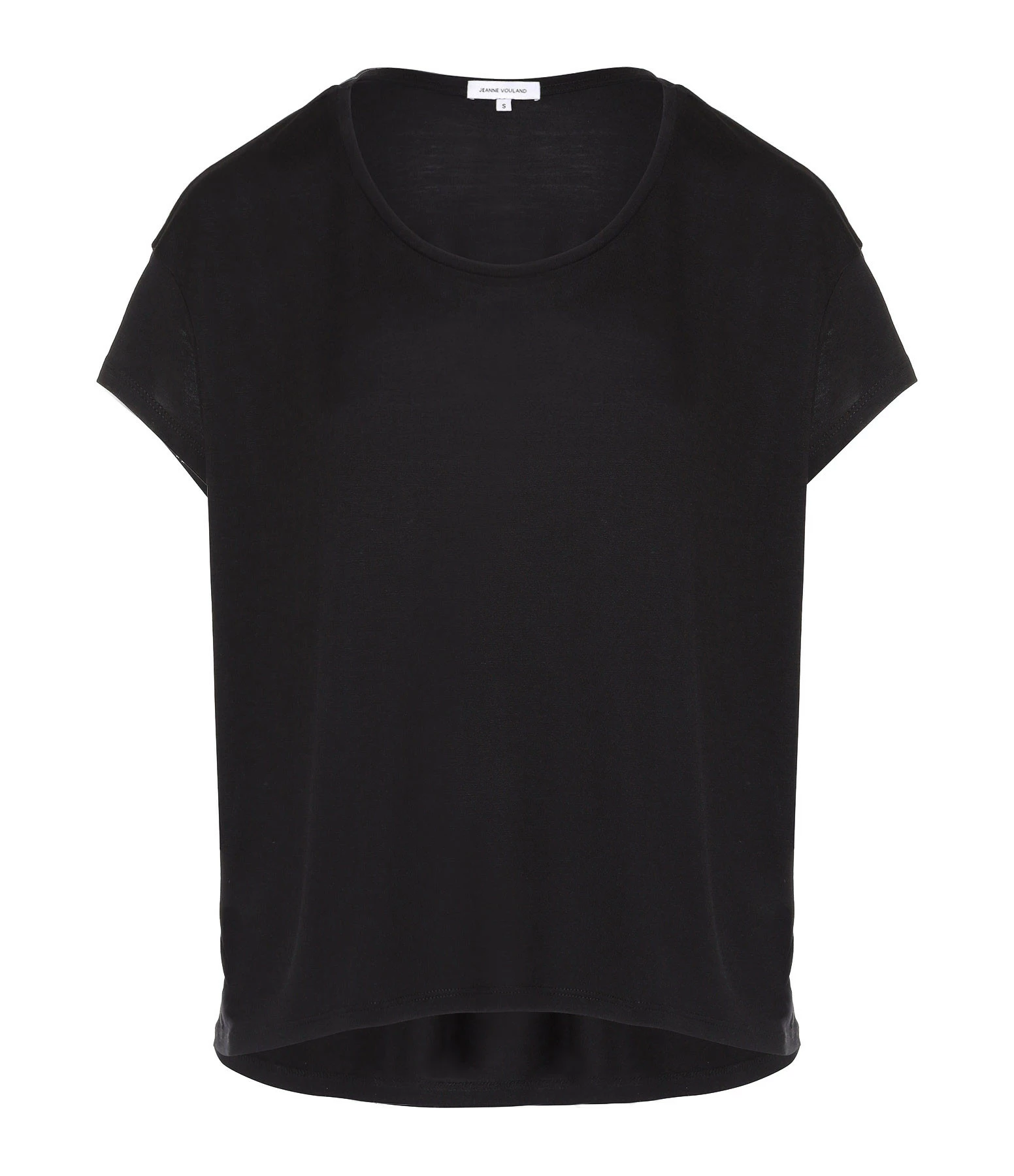 JEANNE VOULAND Tee-shirt Bach Col Rond Lyocell Noir 3 JEANNE VOULAND Tee-shirt Bach Col Rond Lyocell Noir