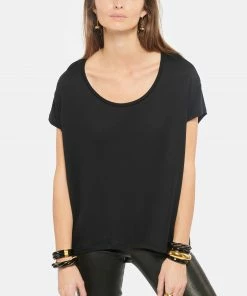 JEANNE VOULAND Tee-shirt Bach Col Rond Lyocell Noir 11 JEANNE VOULAND Tee-shirt Bach Col Rond Lyocell Noir -Boutique MAJESTIC FILATURES unnamed file 4324