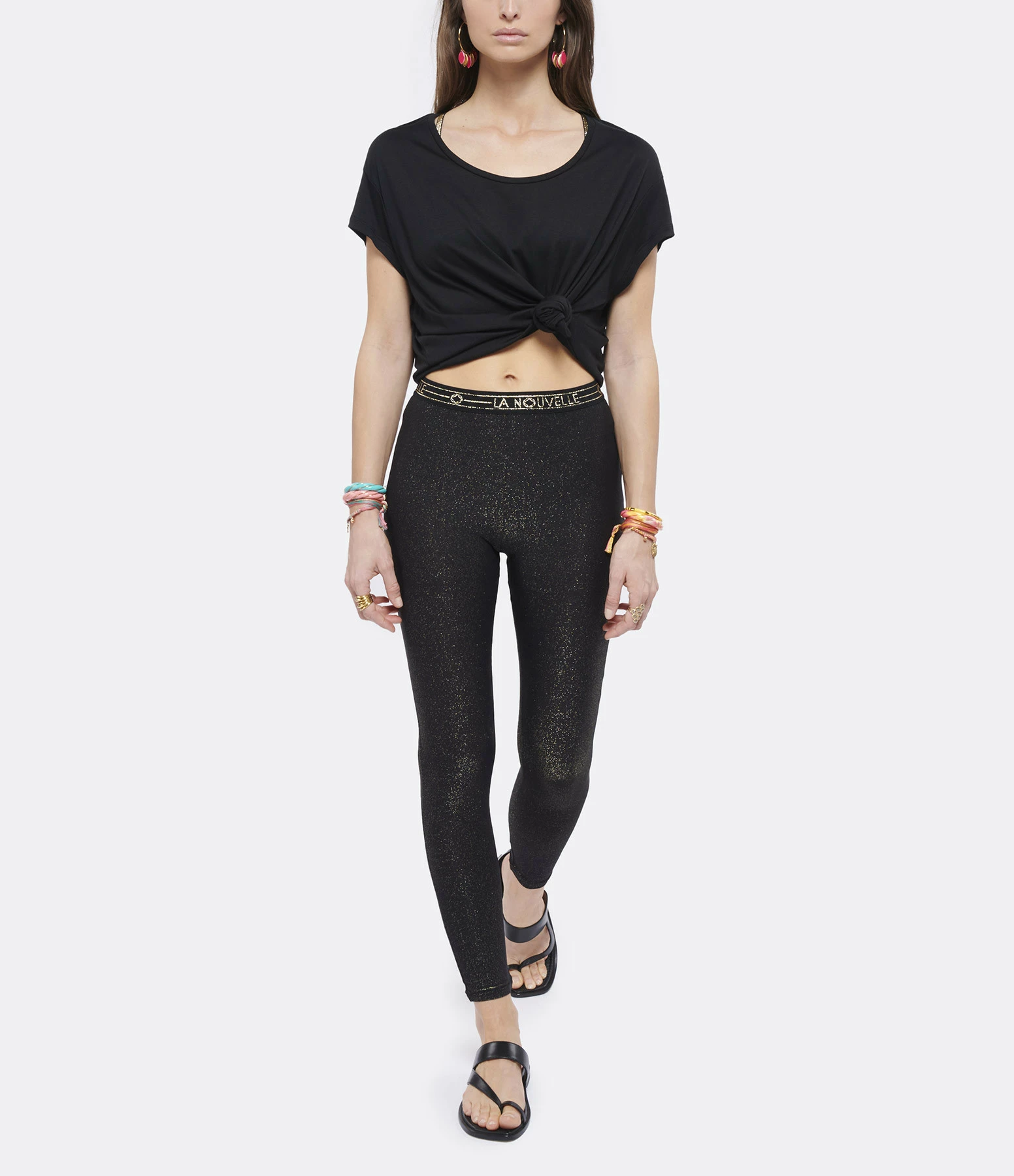 JEANNE VOULAND Tee-shirt Bach Col Rond Lyocell Noir 8 JEANNE VOULAND Tee-shirt Bach Col Rond Lyocell Noir – Image 6