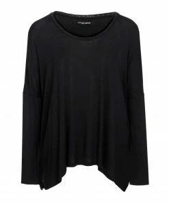 Boutique MAJESTIC FILATURES 26 MARGAUX LONNBERG Tee-shirt Ines Noir