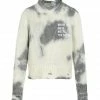 GOLDEN GOOSE Sweatshirt Coton Tie & Dye Blanc Gris -Boutique MAJESTIC FILATURES unnamed file 508