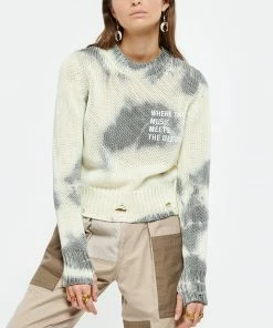 GOLDEN GOOSE Sweatshirt Coton Tie & Dye Blanc Gris 9 GOLDEN GOOSE Sweatshirt Coton Tie & Dye Blanc Gris -Boutique MAJESTIC FILATURES unnamed file 510