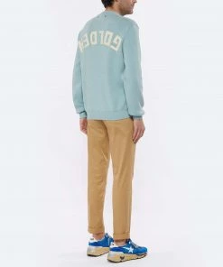 GOLDEN GOOSE Pull Homme Journey Coton Bleu -Boutique MAJESTIC FILATURES unnamed file 522