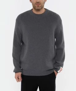 GOLDEN GOOSE Pull Homme Coton Gris Foncé -Boutique MAJESTIC FILATURES unnamed file 531