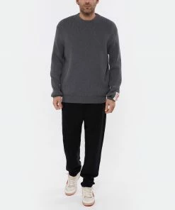 GOLDEN GOOSE Pull Homme Coton Gris Foncé -Boutique MAJESTIC FILATURES unnamed file 532