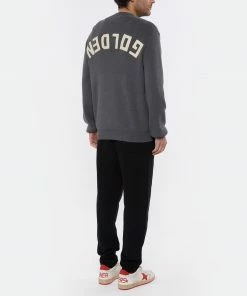 GOLDEN GOOSE Pull Homme Coton Gris Foncé -Boutique MAJESTIC FILATURES unnamed file 533