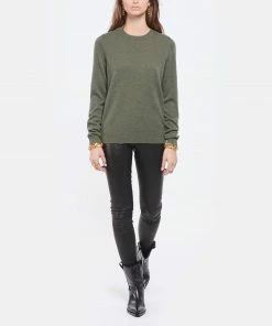 KUJTEN Pull Dorita Col Rond Cachemire Kaki Foncé, Exclusivité Lulli -Boutique MAJESTIC FILATURES unnamed file 547