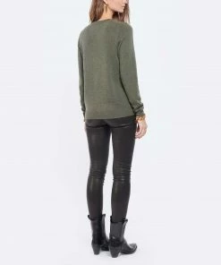 KUJTEN Pull Dorita Col Rond Cachemire Kaki Foncé, Exclusivité Lulli -Boutique MAJESTIC FILATURES unnamed file 548