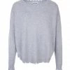 KUJTEN Pull Melah Col Rond Cachemire Gris Chiné, Exclusivité Lulli