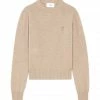 AMI PARIS Pull Col Rond Ami De Cachemire Recyclé Beige 1 AMI PARIS Pull Col Rond Ami De Cachemire Recyclé Beige -Boutique MAJESTIC FILATURES unnamed file 569