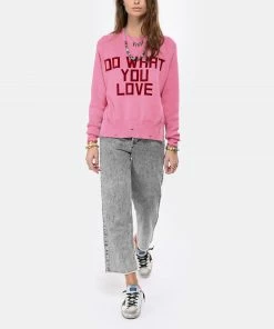 GOLDEN GOOSE Pull Delilah Do What You Love Coton Rose -Boutique MAJESTIC FILATURES unnamed file 604