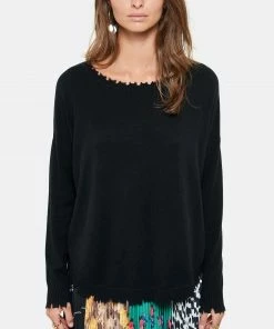 KUJTEN Pull Melah Col Rond Cachemire Noir -Boutique MAJESTIC FILATURES unnamed file 608