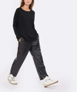 KUJTEN Pull Melah Col Rond Cachemire Noir -Boutique MAJESTIC FILATURES unnamed file 609