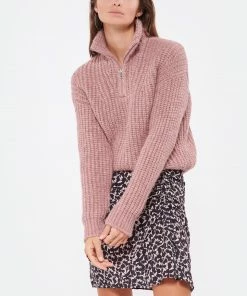 ROBERTO COLLINA Pull Zip Laine Rose -Boutique MAJESTIC FILATURES unnamed file 618