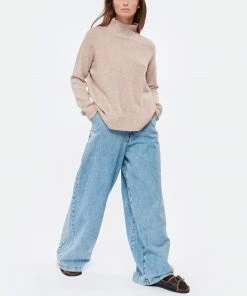 MAJESTIC FILATURES Pull Col Montant Laine Cachemire Ficelle -Boutique MAJESTIC FILATURES unnamed file 677