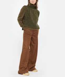 ISABEL MARANT ÉTOILE Plastron Megan Laine Kaki -Boutique MAJESTIC FILATURES unnamed file 682