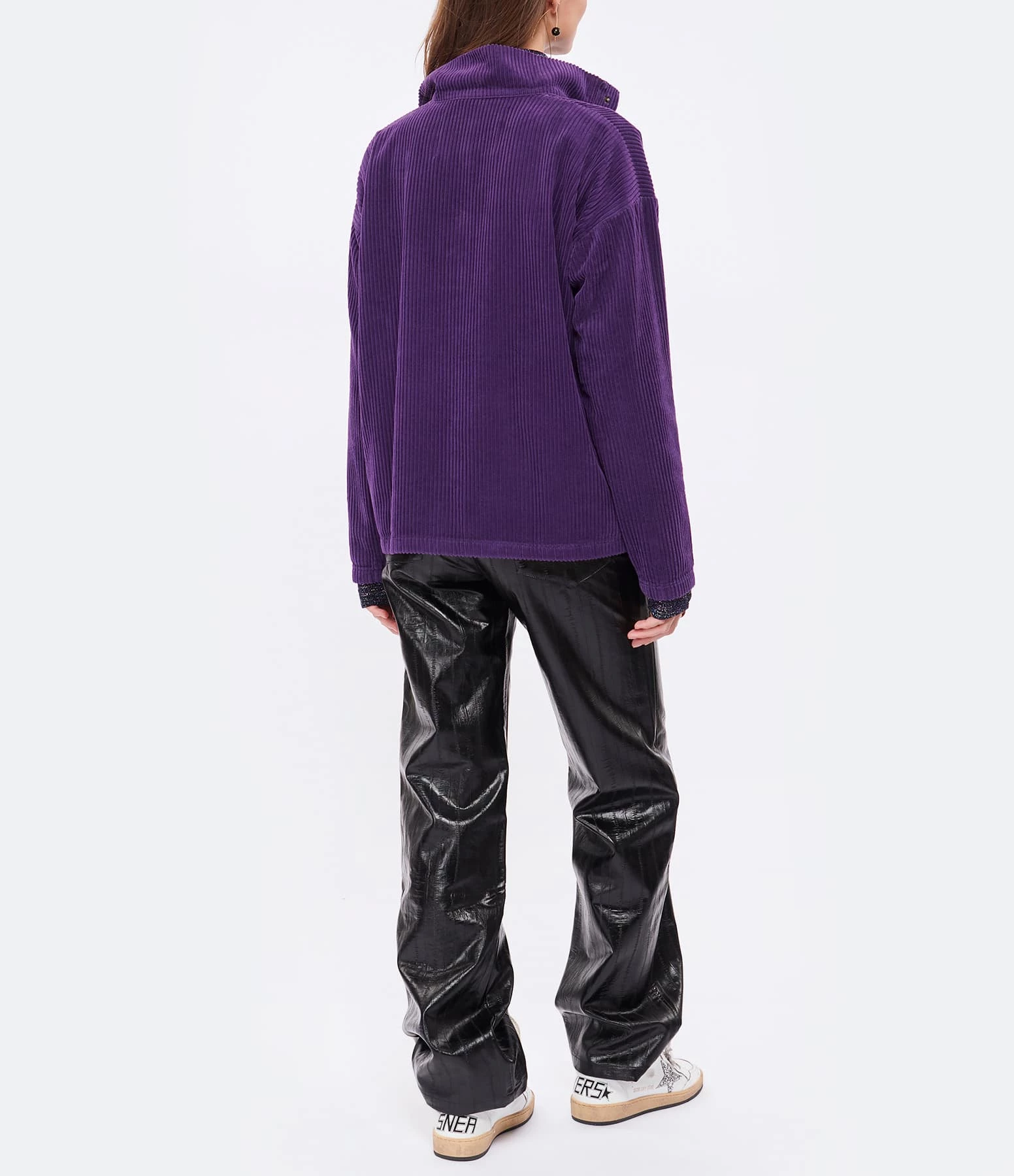 MODETROTTER Pull Monalisa Coton Violet 7 MODETROTTER Pull Monalisa Coton Violet – Image 5