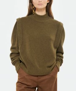 ISABEL MARANT ÉTOILE Pull Lucile Laine Kaki -Boutique MAJESTIC FILATURES unnamed file 696