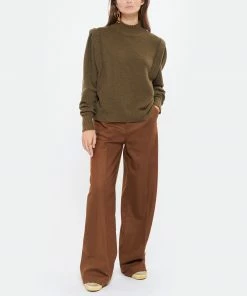 ISABEL MARANT ÉTOILE Pull Lucile Laine Kaki -Boutique MAJESTIC FILATURES unnamed file 697