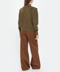 ISABEL MARANT ÉTOILE Pull Lucile Laine Kaki -Boutique MAJESTIC FILATURES unnamed file 698