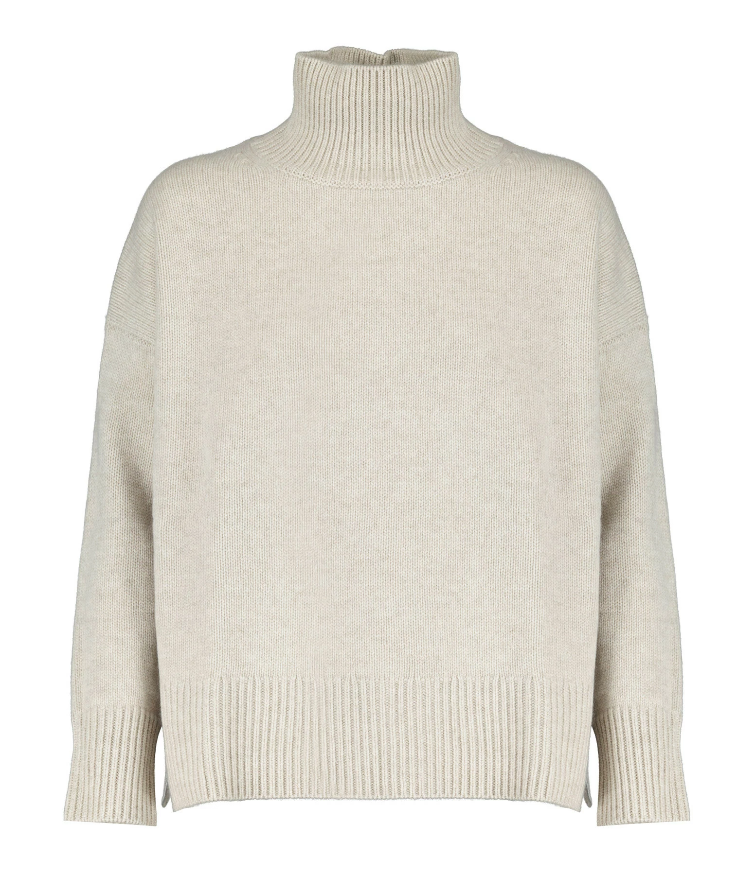 KUJTEN Pull Ulla Col Cheminé Oversize Cachemire Avoine 3 KUJTEN Pull Ulla Col Cheminé Oversize Cachemire Avoine