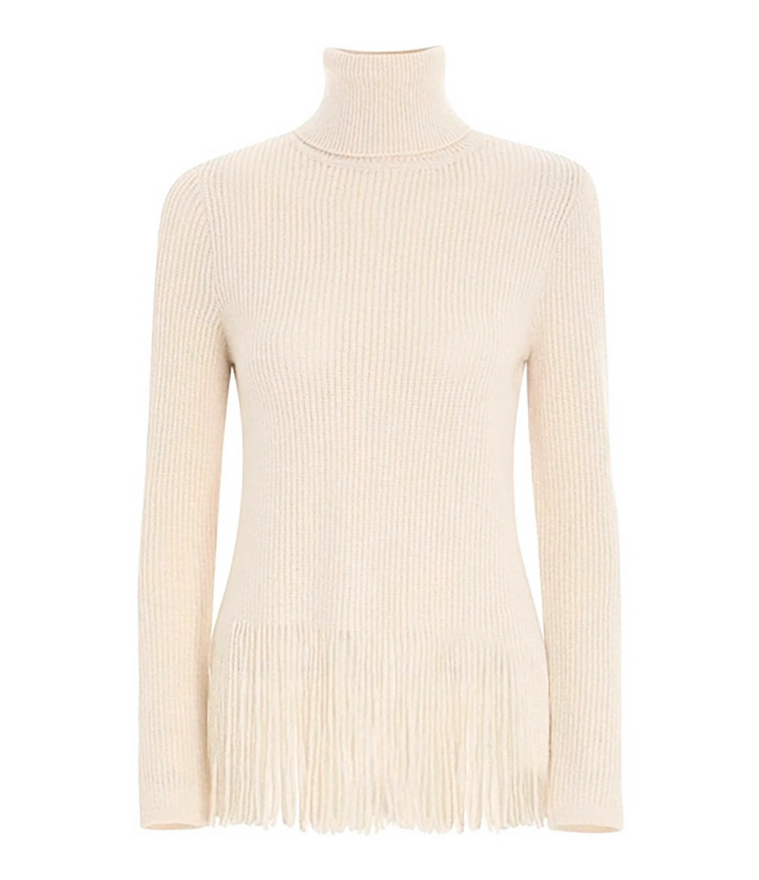 ZIMMERMANN Pull Franges Cachemire Laine Ivoire 3 ZIMMERMANN Pull Franges Cachemire Laine Ivoire