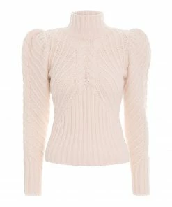 ZIMMERMANN Pull Col Roulé Cachemire Crème