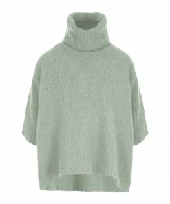 MAEVY MOUVEMENT LIBRE Pull Wood Col Roulé Alpaga Laine Givre