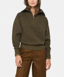 ISABEL MARANT ÉTOILE Pull Fancy Laine Kaki -Boutique MAJESTIC FILATURES unnamed file 761