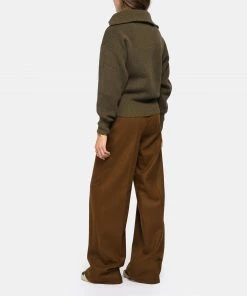 ISABEL MARANT ÉTOILE Pull Fancy Laine Kaki -Boutique MAJESTIC FILATURES unnamed file 763