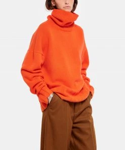 MADE IN TOMBOY Pull Ely Col Roulé Laine Orange -Boutique MAJESTIC FILATURES unnamed file 791