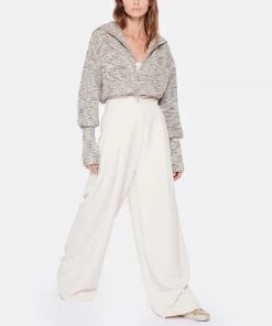 MES DEMOISELLES Pull Jerry Laine Col Montant Gris -Boutique MAJESTIC FILATURES unnamed file 812