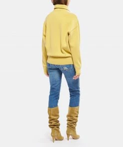 ISABEL MARANT ÉTOILE Pull Azra Coton Jaune Pâle -Boutique MAJESTIC FILATURES unnamed file 833