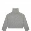 LOULOU STUDIO Pull Stintino Col Roulé Laine Cachemire Gris -Boutique MAJESTIC FILATURES unnamed file 853