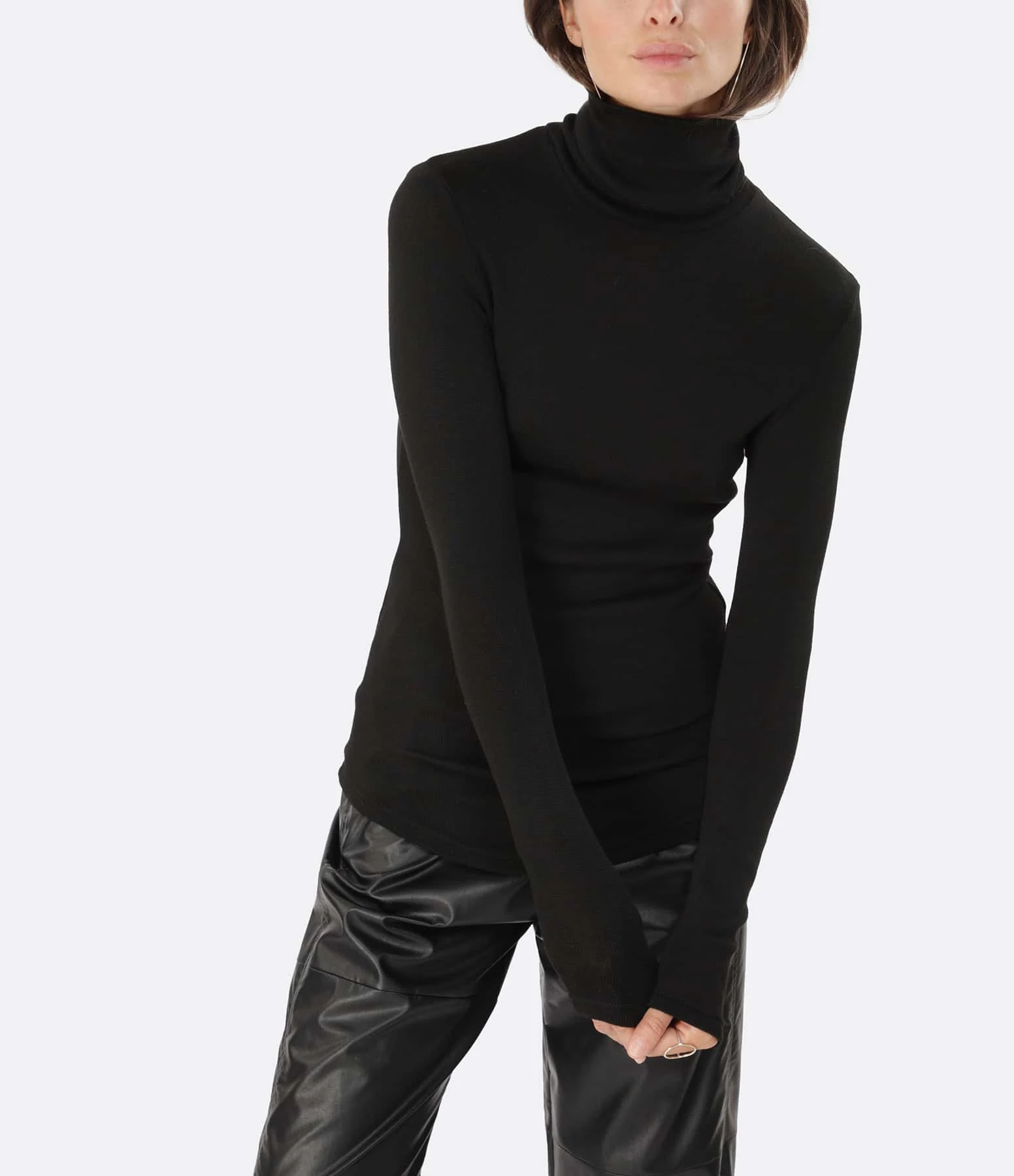 ISABEL MARANT ÉTOILE Pull Col Roulé Jewelni Noir 5 ISABEL MARANT ÉTOILE Pull Col Roulé Jewelni Noir – Image 3