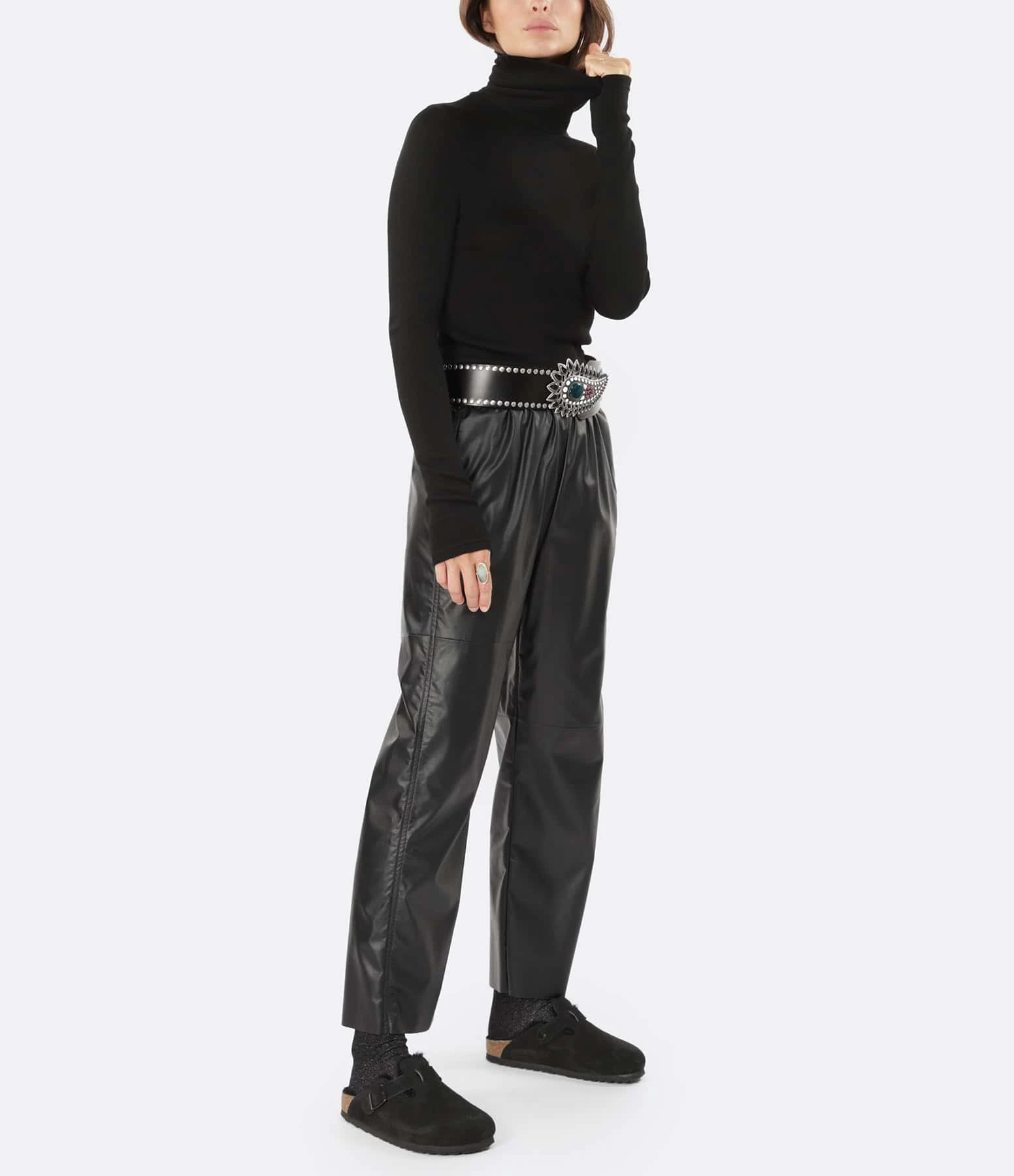 ISABEL MARANT ÉTOILE Pull Col Roulé Jewelni Noir 6 ISABEL MARANT ÉTOILE Pull Col Roulé Jewelni Noir – Image 4