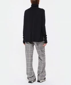 CT PLAGE Pull Col Montant Soie Cachemire Noir -Boutique MAJESTIC FILATURES unnamed file 874